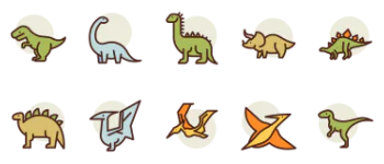 Dinosaurs icon pack