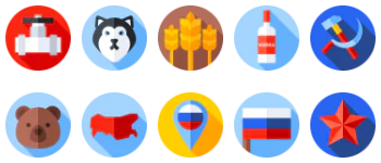Russia pakiet ikon