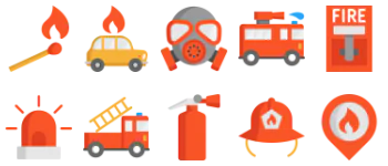 Firefighting paquete de iconos