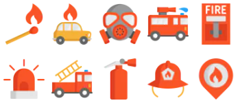 Firefighting icon pack