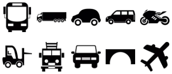 Transport icon pack