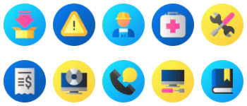 Tech support gói biểu tượng