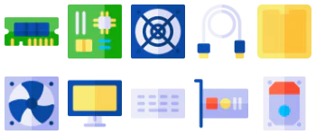 Computer parts icon pack