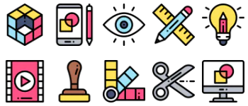 Арт Дизайн набор иконок