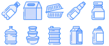 Containers pacote de ícones