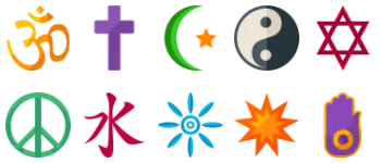 Beliefs Symbols Icon-Paket