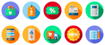 Grocery gói biểu tượng