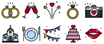 Wedding 아이콘 팩