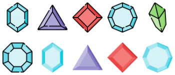 Diamonds and Gems jeu d'icônes