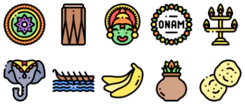 Onam paquete de iconos