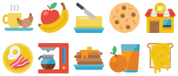 Breakfast icon pack