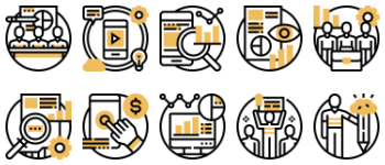 Digital Marketing gói biểu tượng