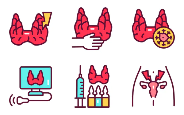 Endocrinology icon pack