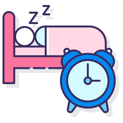 Human sleeping icon