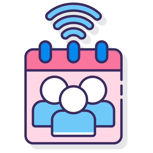 Online event registration icon
