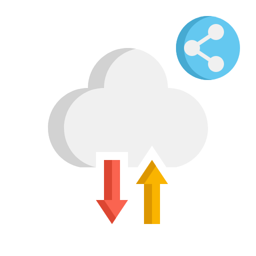Cloud sharing icon