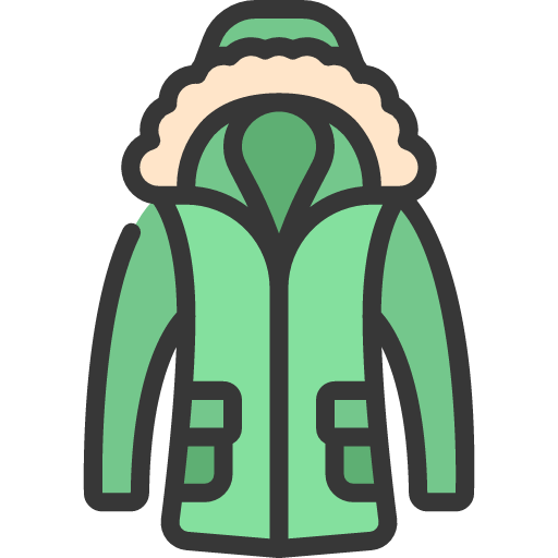 Winter jacket icon