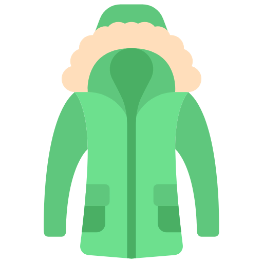 Winter jacket icon