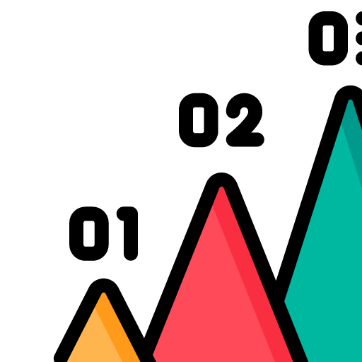 Pyramid chart icon