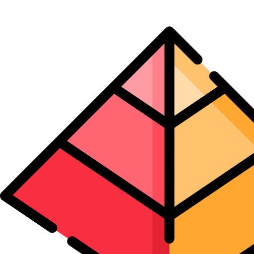 Pyramid chart icon