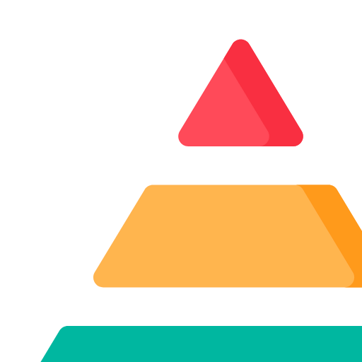 Pyramid chart icon