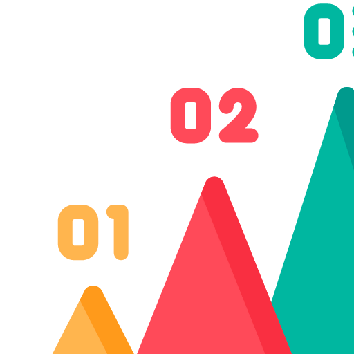 Pyramid chart icon
