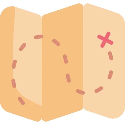 Treasure map icon