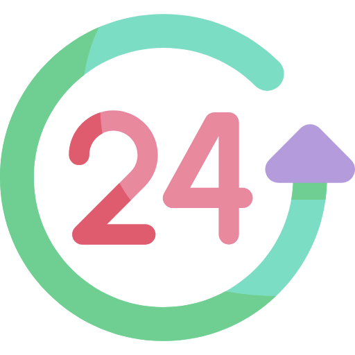 24 hours icon
