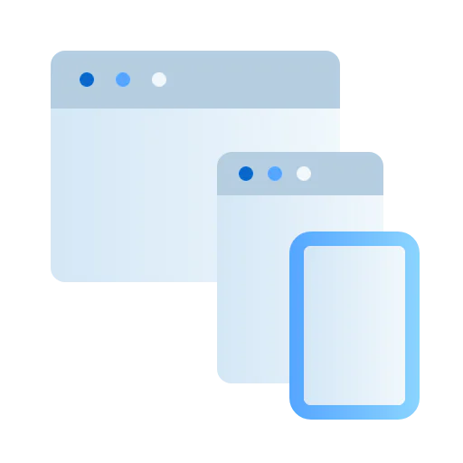 Responsive website icon
