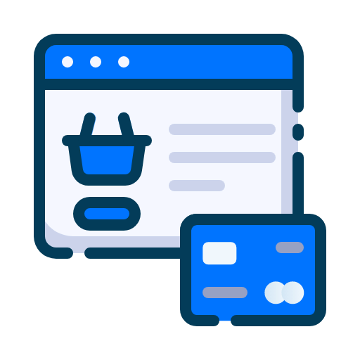 Online shopping icon