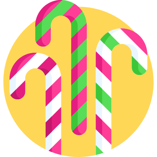 Candy cane icon
