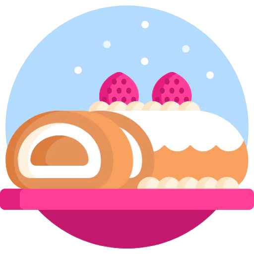 Roll cake icon