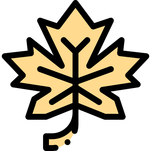 Dry leaf icon