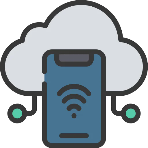 Mobile cloud icon