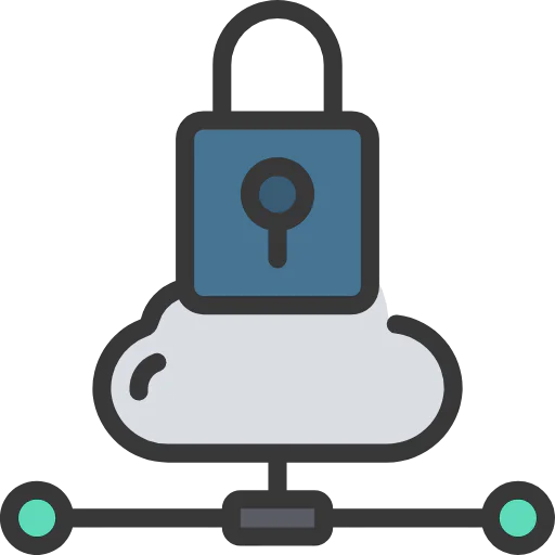 Cloud lock icon