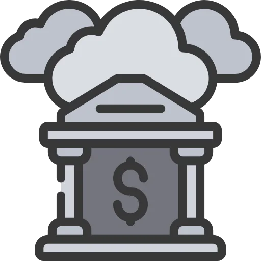 Cloud banking icon