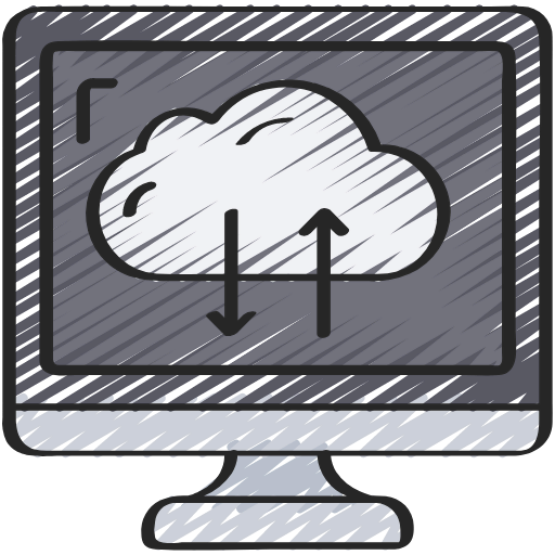 Cloud uploading アイコン
