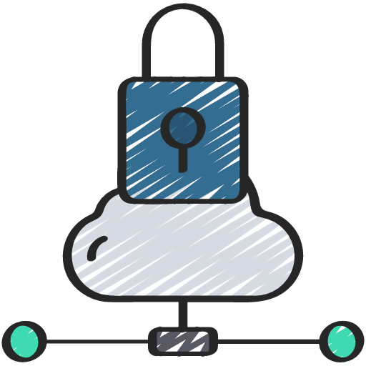 Cloud lock icon