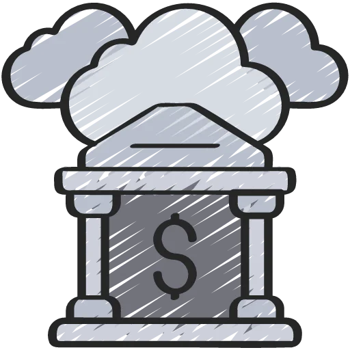 Cloud banking icon