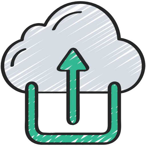 Cloud upload 图标