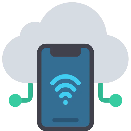 Mobile cloud icon