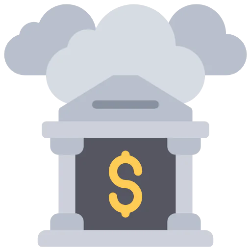 Cloud banking icon