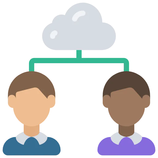 Cloud sharing icon