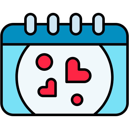 Romantic date icon