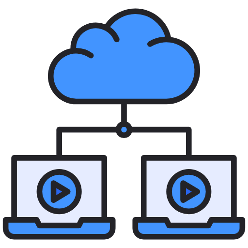 Computing cloud icon
