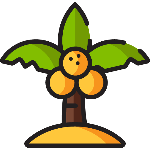 Coconut tree icon