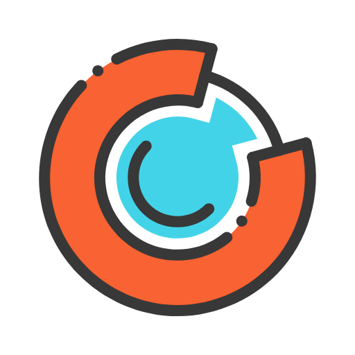 Circular diagram icon