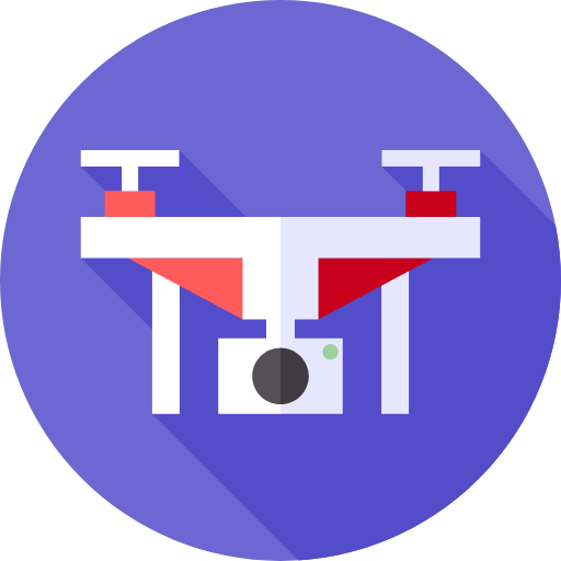 Camera drone icon